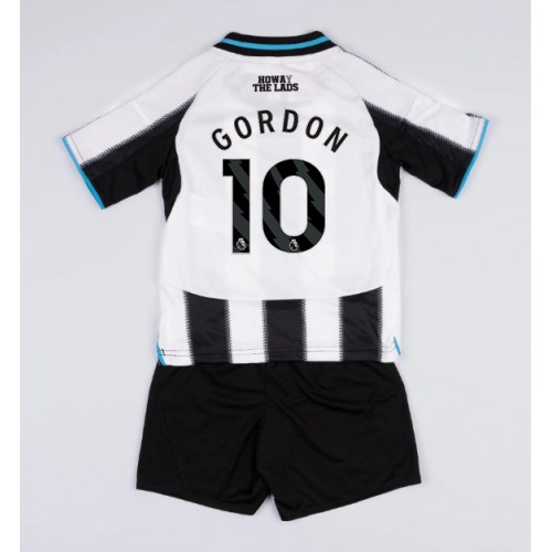 Otroški Nogometni dresi Newcastle United Anthony Gordon #10 Domači 2025-26 Kratek Rokav (+ Kratke hlače)